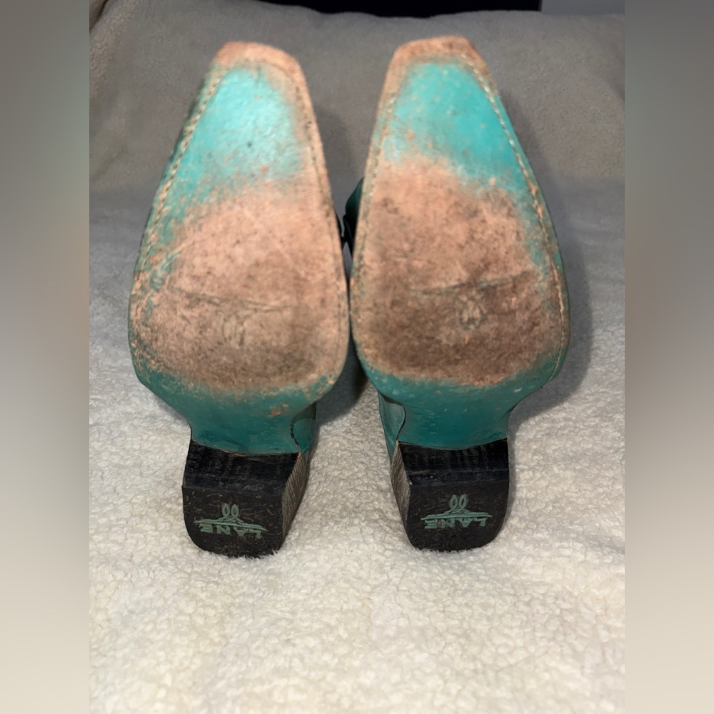 Lane “Ashlee Lace” Turquoise Boots - Picture 5 of 10